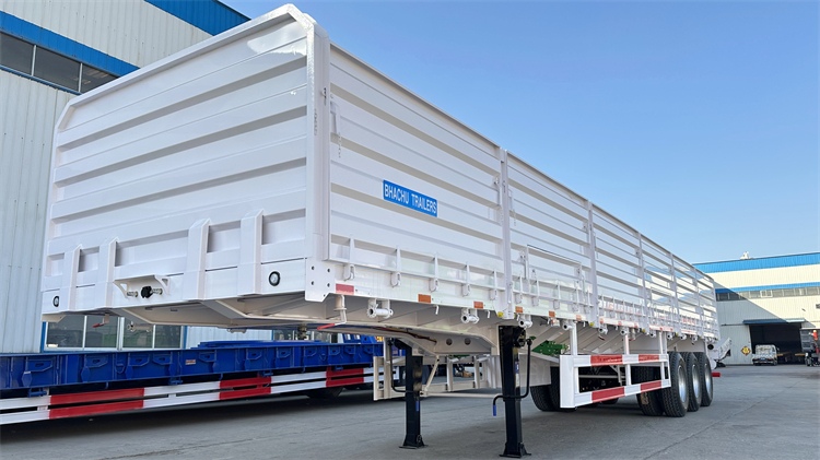 Bhachu Trailer for Sale | Tri Axle 60 Ton Drop Side Wall Trailer for Sale In Tanzania