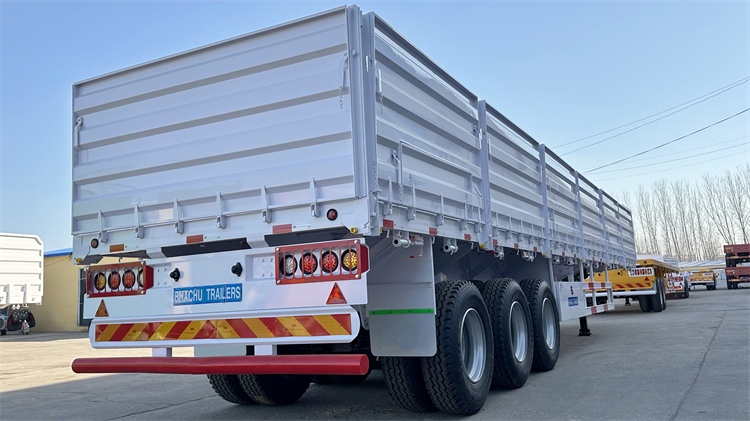 Bhachu Trailer for Sale | Tri Axle 60 Ton Drop Side Wall Trailer for Sale In Tanzania