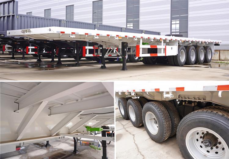 Details of 4 axle 45 ft flatbed trailer for sale