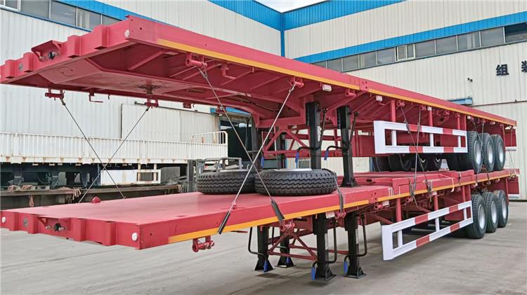 Bhachu Tri Axle 40ft Semi Flatbed Trailer for Sale In Tanzania