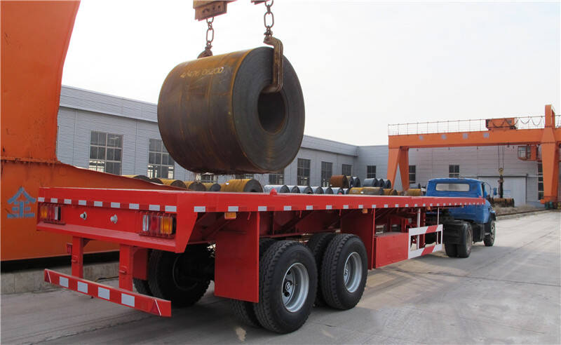 Bogie Axle Trailer | 2 Axle 40 Ft Container Flatbed Trailer for Sale