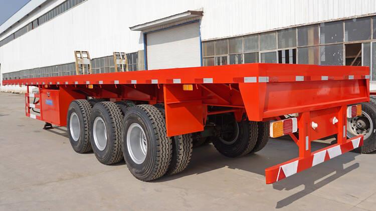 Tri Axle 40 Foot Container Flat Deck Trailer for Sale In Kenya Embbakasi