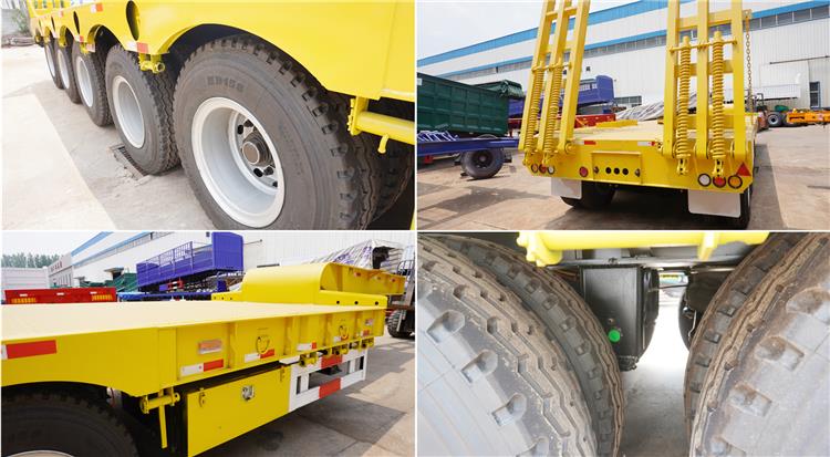 5 Axle 120 Ton Low Bed Truck Trailer for Sale In Ghana