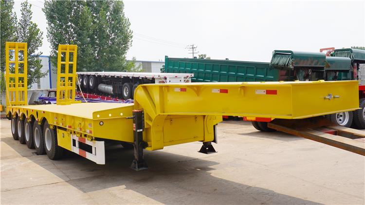 5 Axle 120 Ton Low Bed Truck Trailer for Sale In Ghana