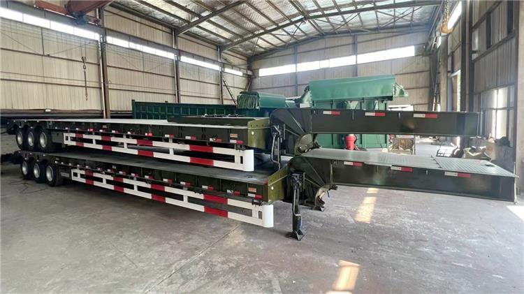 Tri Axle 80 Ton Low Bed Truck Trailer for Sale | Bhachu Trailers Price