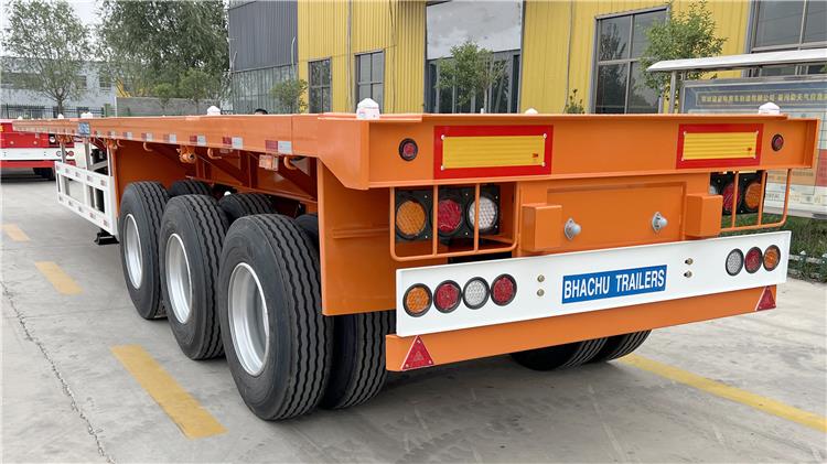 12.5m Tri Axle Flatbed Trailer for Sale In Kenya | Bhachu Trailers Price