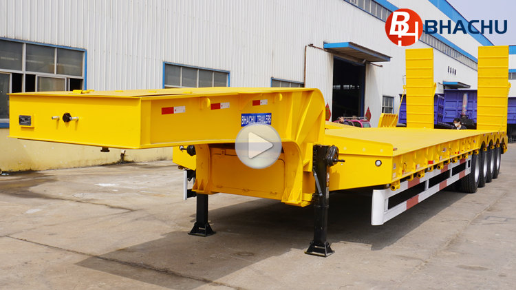 Bhachu 4 Axle 100 Ton Low Bed Trailer for Sale In Kenya - Bhachu Trailers Co.,Ltd