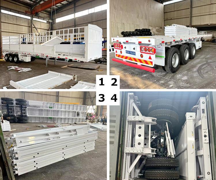 60 Ton Fence Cargo Trailer for Sale In Tanzania