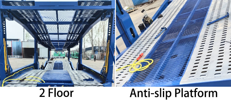 2 Axle 8 Car Transporter Trailer for Sale in Tanzania