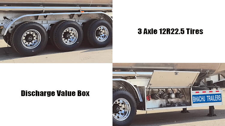 Bhachu Chemical Aluminum Tanker Semi Trailer for Sale in Tanzania