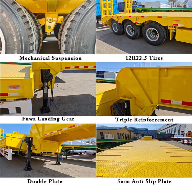 80 Ton Low Bed Trailer Price for Sale In Tanzania