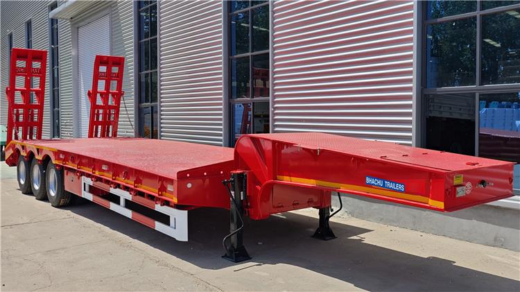 3 Axle 60 Ton Low Bed Trailer Price for Sale In Uganda Kampala