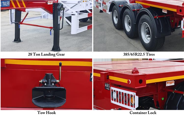 40 foot Container Chassis Trailer for Sale In Uganda