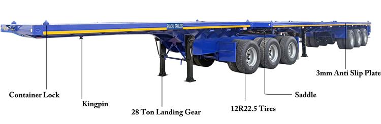 Bhachu 3+3 Axle Superlink Flat Deck Trailer for Sale In Zambia