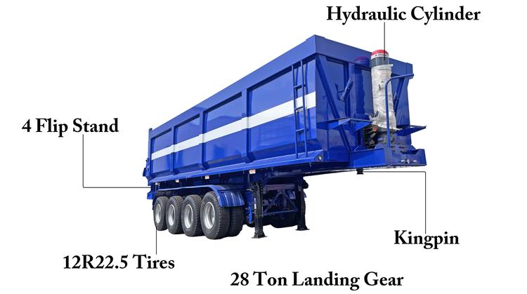 Bhachu 4 Axle Dump Semi Trailer for Sale In Kenya