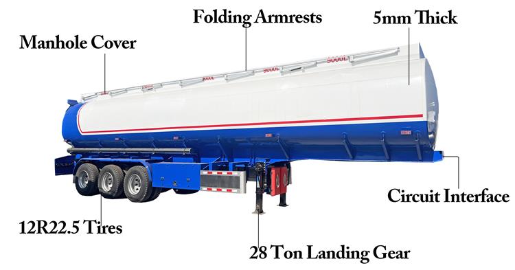 45000 Liters Oil Tanker Trailer for Sale In Zambia