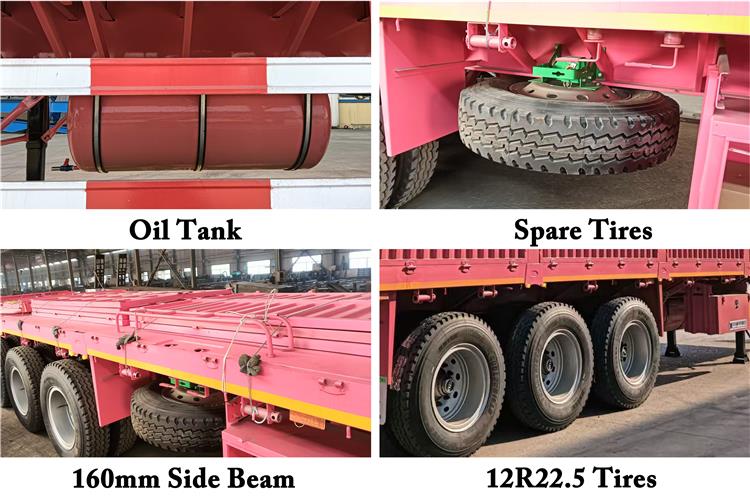 60 Ton Fence Semi Trailer for Sale In Tanzania