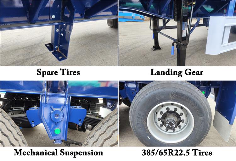 Bhachu 3 Axle Flatbed Trailer with Single Tires for Sale In Tanzania