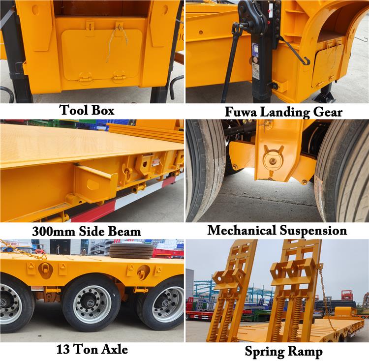 Bhachu 60 Ton Low Bed Trailer for Sale In Liberia