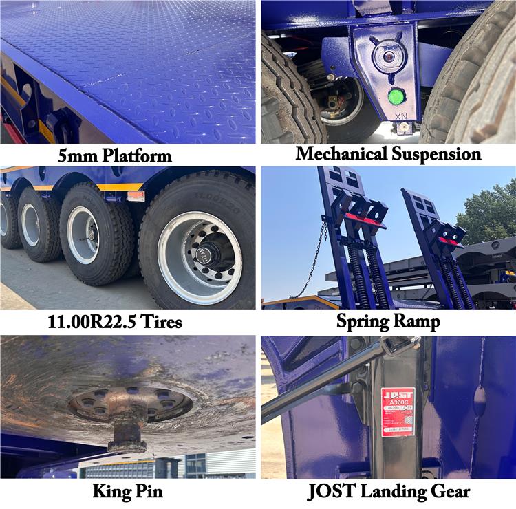 Bhachu 4 Axle 40ft Low Bed Trailer for Sale In Tanzania Dar es Salaam