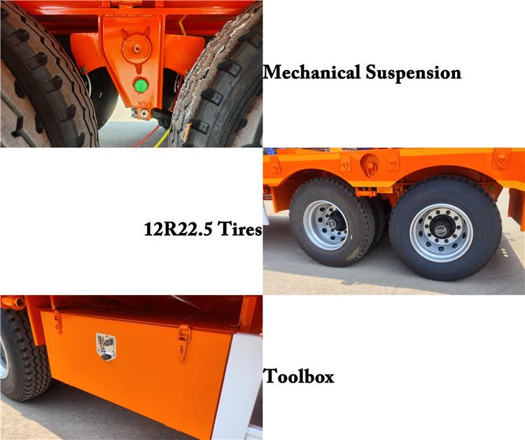 Bhachu 2 Axle 60 Ton Equal Width Lowbed Semi Trailer for Sale In Tanzania Dar es Salaam