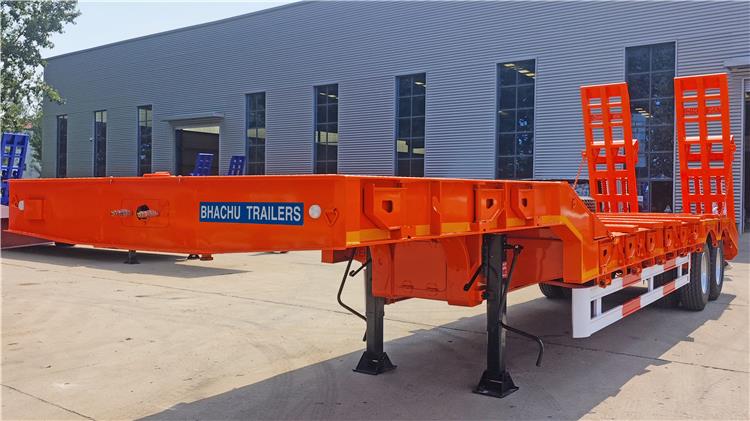 Bhachu 2 Axle 60 Ton Equal Width Lowbed Semi Trailer for Sale In Tanzania Dar es Salaam