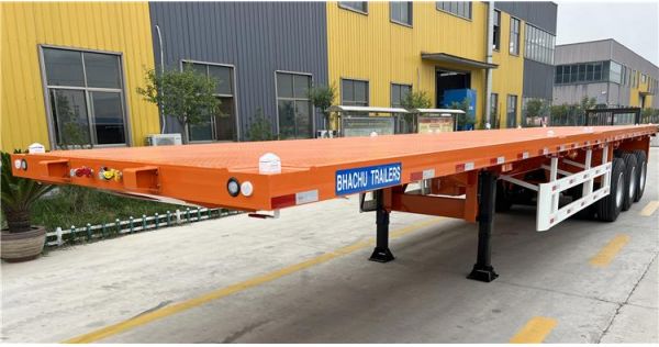 Bhachu 40 foot Tri Axle Flatbed Trailer will exports to Mombasa, Kenya