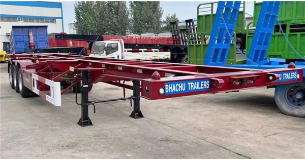 Bhachu 40 ft Container Chassis Trailer is ready ship to Guyana