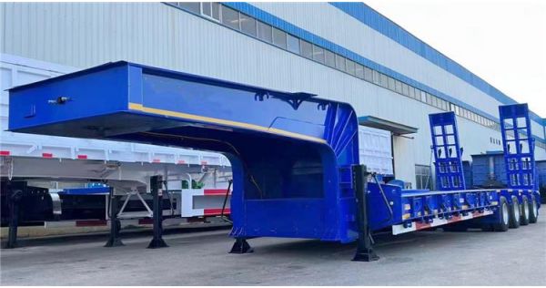 4 Line 8 Axle Low Loader Truck Trailer will be sent to Kenya
