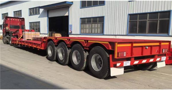 4 Axle 100 Ton Detachable Gooseneck Trailer will be sent to Kenya