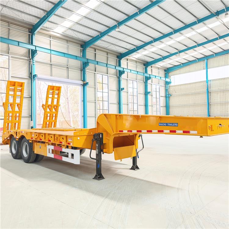 2 Axle Low Bed Truck Trailer