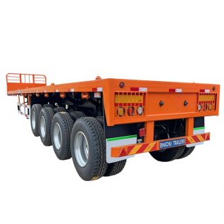 4 Axle Flatbed Semi Trailer